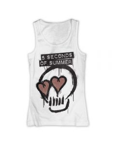 5 SECONDS OF SUMMER - Heart Skull - GIRLIE - Tank Top